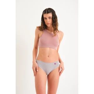 Pamuklu Klasik Külot Hipster Külot Klasik Model Külot Tekli Gri
