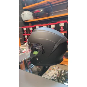 JK-526 Güneş Vizörlü Yarım Motosiklet Kaskı/mat Siyah