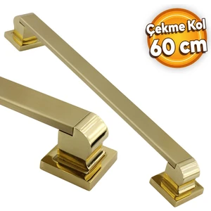 Bersel Çekme Kolu Çelik Kapı Dış Kapı Kolu Tutma Kulbu Gold Kulp 60 cm