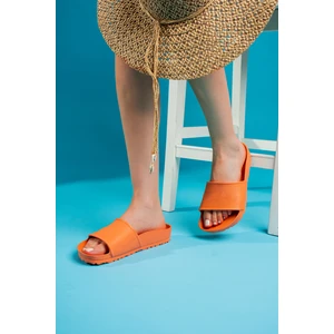 Friend & Trend Friend&trend turuncu Eva Plaj Kadın Terlik FT195