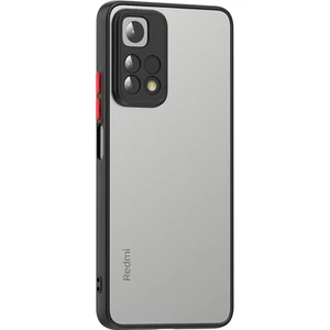 Kny Xiaomi Redmi Note 11 Pro Kılıf Silikon Kenarlı Buzlu Kamera Korumalı Hux Kapak
