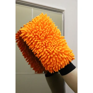 Dns Home 1 Adet Turuncu Makarna Mikrofiber Temizlik Eldiveni Mop Ve Araba Yıkama Kurulama Eldiven Mop