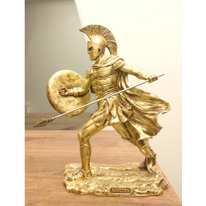 Antioch Art Design Achilles Tasarım Biblo 30 cm Mitolojik Heykel Ev Dekor Hediyelik Eşya