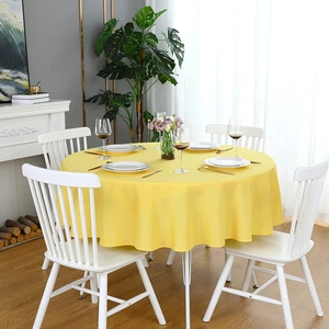 Zeren Home Sıvıya Dayanıklı Yuvarlak Dertsiz Masa Örtüsü
