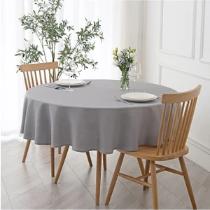 Zeren Home Sıvıya Dayanıklı Yuvarlak Dertsiz Masa Örtüsü