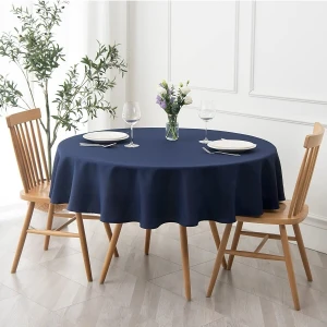 Zeren Home Sıvıya Dayanıklı Yuvarlak Dertsiz Masa Örtüsü