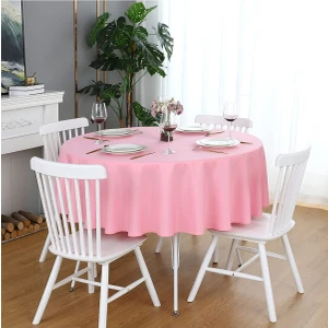 Zeren Home Sıvıya Dayanıklı Yuvarlak Dertsiz Masa Örtüsü