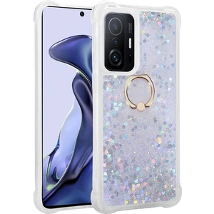 Xiaomi Mi 11T Pro 5g Kılıf Içi Sıvılı Yüzüklü Kapak