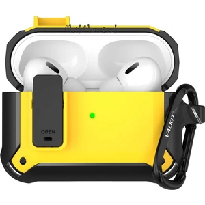 M.TK Moveteck Airpods 3.nesil Uyumlu Kulaklık Kılıfı Anahtarlıklı Kilitli Açılır Kapanır Askılı Silikon Truva Kamp Tip 360 Kaplama Kopçalı
