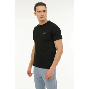 CT102 0 Yaka Erkek Tshirt - Siyah