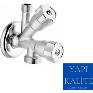 Yapı Kalite Çiftli Dual Ara Musluk-Çamaşır Bulaşık Makinesi Musluğu