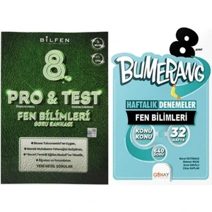 Bilfen Yayınları 8. Sınıf Protest Fen Bilimleri Soru Bankası - Bumerang Fen 32 Hafta