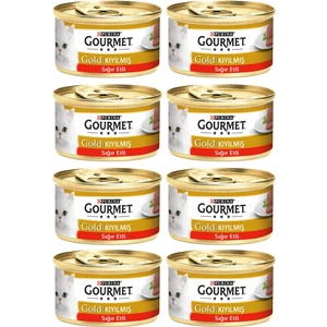 8 Adet Purina Gourmet Gold Kıyılmış Sığır Eti 85 gr