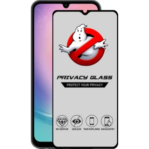 Caseart Samsung Galaxy A24 Tam Kaplayan Privacy Hayalet Temperli Ekran Koruycu Cam