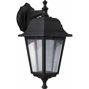 Kare Bahçe Aydınlatması Ters Aplik Optik Armatür Siyah