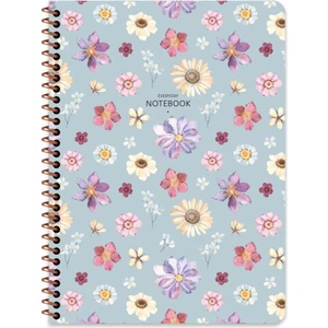 Keskin Color  Keskin Color 16.5X22.5 Kareli Defter Çiçek  80 Yaprak