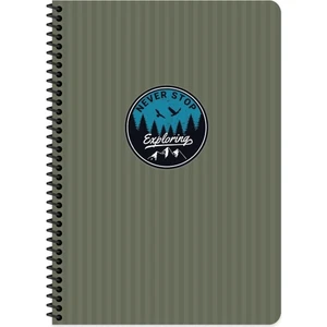 GENC DIJITAL BASKI Outdoor Spiralli 16,5 x 22,5  Düz-Çizgisiz 80 Yaprak Defter