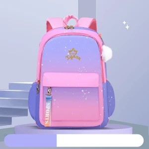 Çocuk Ilkokul Okul Çantası Kızlar 1-3-6 Sınıf Okul Çantası Sırt Çantası Aydınlatma Ultra Hafif (Yurt Dışından)