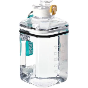 2.2l Su Şişesi Büyük Kapasiteli Zaman Ölçeği ile Taşınabilir Suluk Matara (Yurt Dışından)
