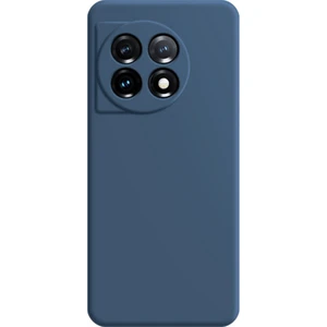 Oneplus 11 5g Yumuşak Tpu Slip Slip Slip Olmayan Arka Kapak Fiber Astar Düz Kenar Telefon Kılıfı (Yurt Dışından)