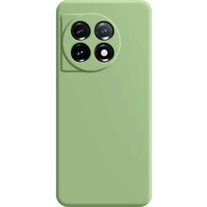 Oneplus 11 5g Yumuşak Tpu Slip Slip Slip Olmayan Arka Kapak Fiber Astar Düz Kenar Telefon Kılıfı (Yurt Dışından)