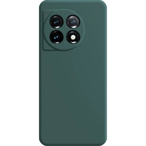 Oneplus 11 5g Yumuşak Tpu Slip Slip Slip Olmayan Arka Kapak Fiber Astar Düz Kenar Telefon Kılıfı (Yurt Dışından)
