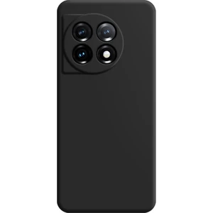 Oneplus 11 5g Yumuşak Tpu Slip Slip Slip Olmayan Arka Kapak Fiber Astar Düz Kenar Telefon Kılıfı (Yurt Dışından)