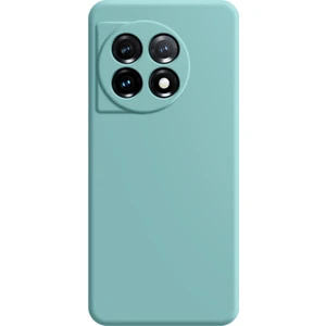Oneplus 11 5g Yumuşak Tpu Slip Slip Slip Olmayan Arka Kapak Fiber Astar Düz Kenar Telefon Kılıfı (Yurt Dışından)