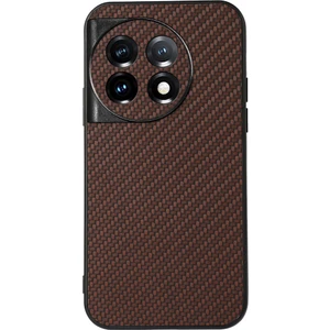 Oneplus 11 5g Karbon Fiber Doku Için Telefon Kılıf Anti Drop Pu Deri Kaplamalı Tpu Kapağı (Yurt Dışından)