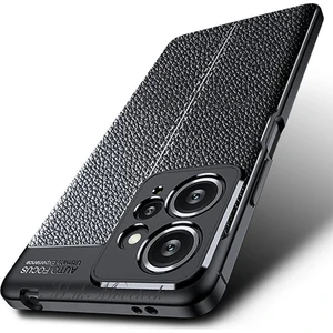 M.TK Moveteck Xiaomi Redmi Note 12 Kılıf Kamera Korumalı Deri Görünümlü Silikon Yumuşak Parmak Izi Yapmaz Mat Premium Kapak