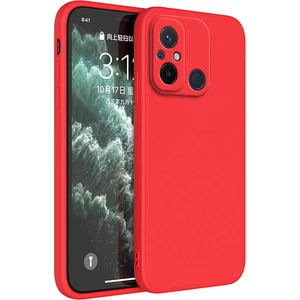 M.TK Moveteck Xiaomi Redmi 12C Uyumlu Kılıf Kamera Korumalı Içi Kadife Süet Yumuşak Hisli Lansman Silikon Kapak