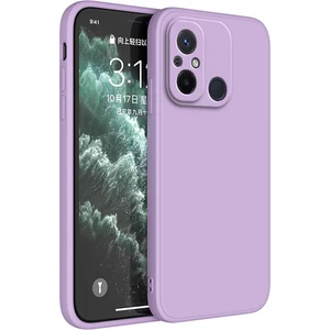 M.TK Moveteck Xiaomi Redmi 12C Uyumlu Kılıf Kamera Korumalı Içi Kadife Süet Yumuşak Hisli Lansman Silikon Kapak