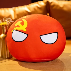 Country Ball Peluş Oyuncaklar Polandball Kolye Ülke Balkasları Countryball Dolgulu Bebek  Çocuklar Için 10 Cm (Yurt Dışından)