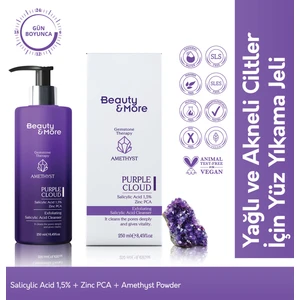 Ametist  Purple Cloud Yağlı ve Akneli Ciltler Için Yüz Yıkama Jeli 250 ml  
Salicylic Acid 1,5% + Zinc PCA+ Ametist  Powder
