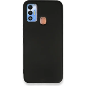 Case World Caseworld Tecno Spark 7t ile Uyumlu Kapak Mat Siyah Soft Silikon Kılıf