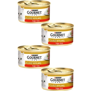 4 Adet Purina Gourmet Gold Kıyılmış Sığır Eti 85 gr