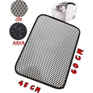 Çift Taraflı Su Geçirmez Kedi Kumu Paspası 60 x 45 cm