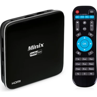 Minix Mediabox 4K Android TV Box 2 GB RAM 16 GB Depolama Akıllı Kumanda