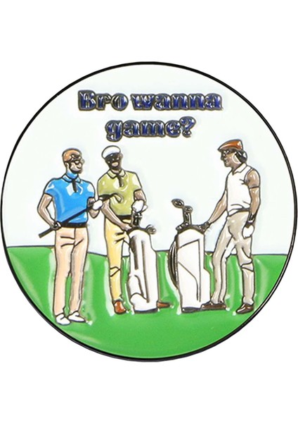 Golf Topu Işaretleyici Emaye Katı Şapka Yok Klip Golf Top Işareti Kadınlar (Yurt Dışından)