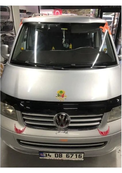 Nam Tuning Vw Transporter T5 Kaput Rüzgarlığı Kaput Koruma 09-14 Arası 3.2 mm Kalın Plastik