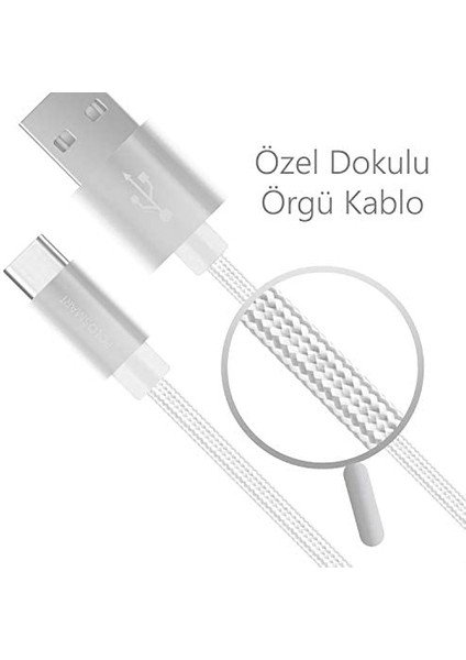 PSM06 1 Metre Beyaz Lightning Hızlı Şarj Kablosu,beyaz