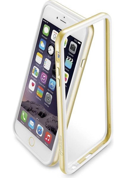 iPhone 6s Plus/6 Plus Bumper Satin Kılıf - Altın BUMPSATINIPH655H