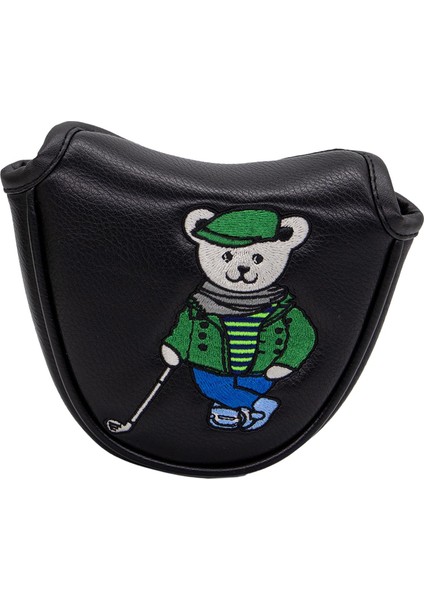 Golf Mallet Putter Kafa Kapağı Golfçüler Pu Deri Golf Kulübü Headcover Siyah (Yurt Dışından) fırsatları
