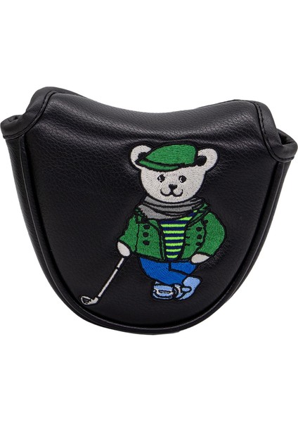 Golf Mallet Putter Kafa Kapağı Golfçüler Pu Deri Golf Kulübü Headcover Siyah (Yurt Dışından) indirimleri