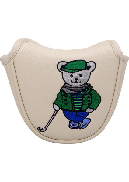 Golf Club Headcover Koruyucu Golf Mallet Putter Head Cover Bej (Yurt Dışından) modelleri