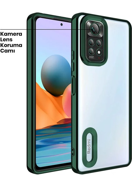 Xiaomi Redmi Note 11 Pro 5g Kılıf Zebana Glint Silikon Kılıf Yeşil