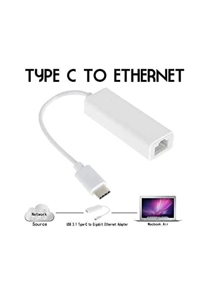 4900 USB Type C To Ethernet Dönüştürücü Adaptör