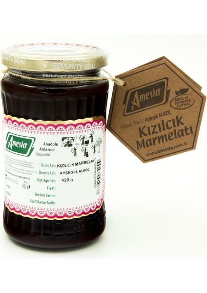 Kızılcık Marmelatı 420 G.