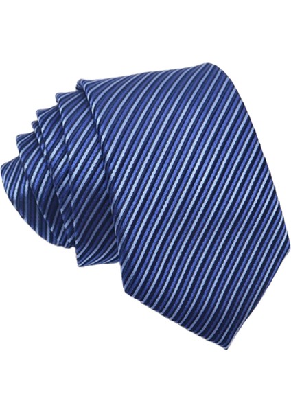 Dut Ipek High-End Iş El Yapımı Erkek Ipek Kravat Mavi Lacivert Resmi Kıyafet 8 cm (Yurt Dışından)