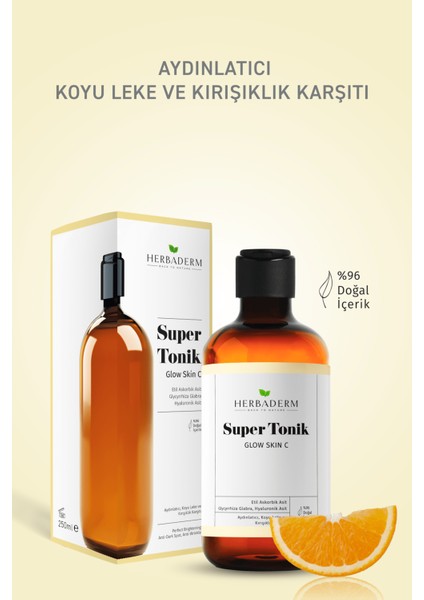 Glow Skin C Aydınlatıcı, Leke Karşıtı Super Tonik